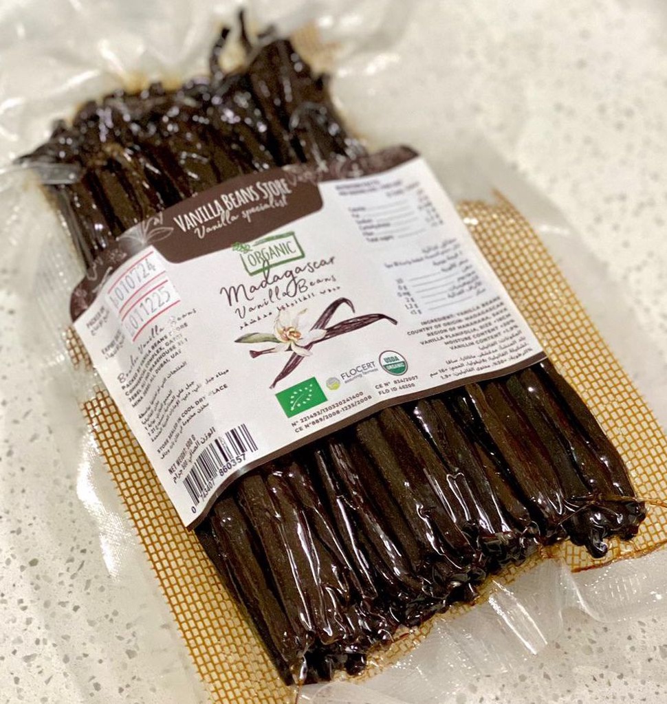 500g ORGANIC BOURBON VANILLA BEANS