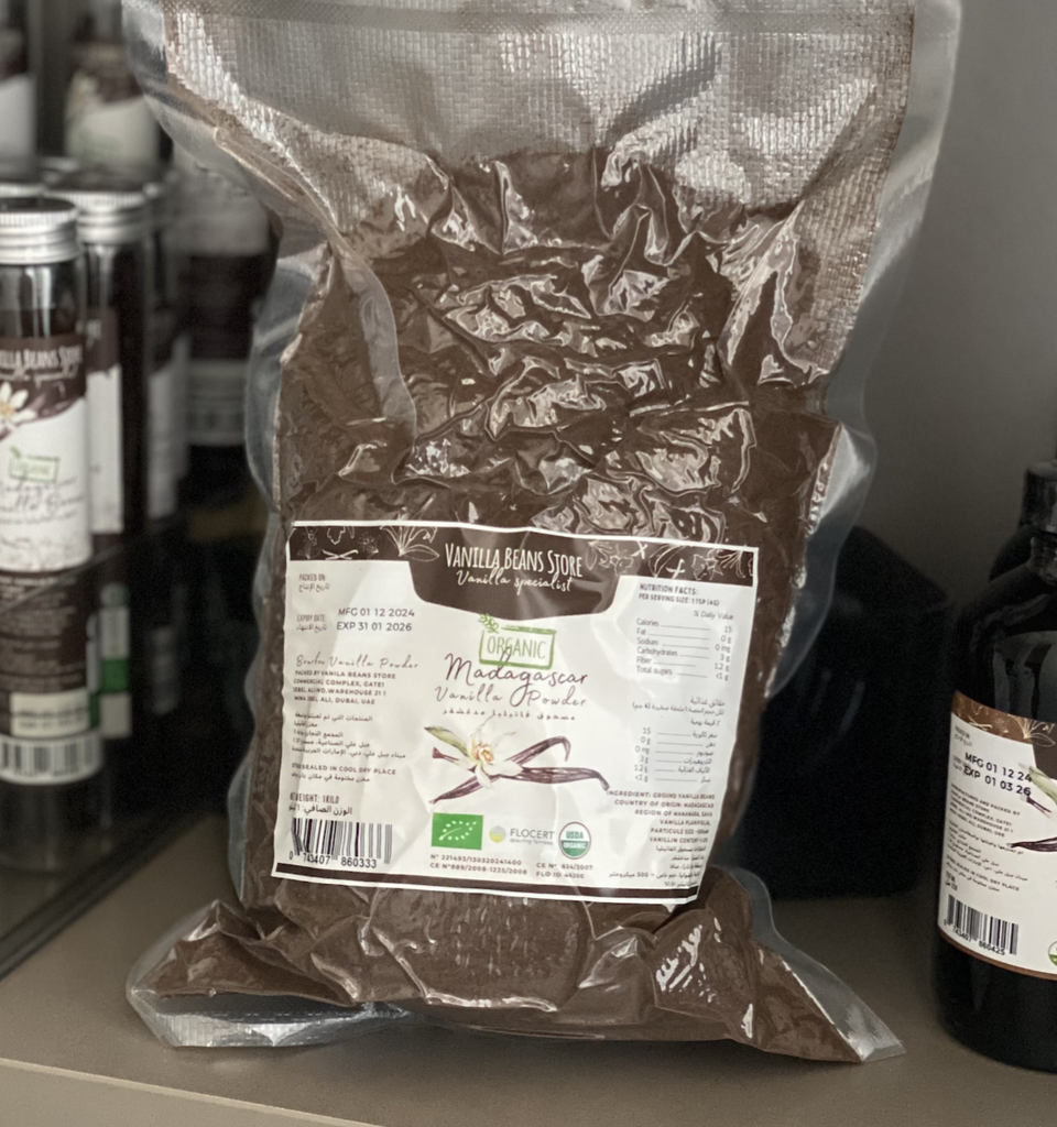 [B03-POW0500] 500Gr ORGANIC VANILLA POWDER